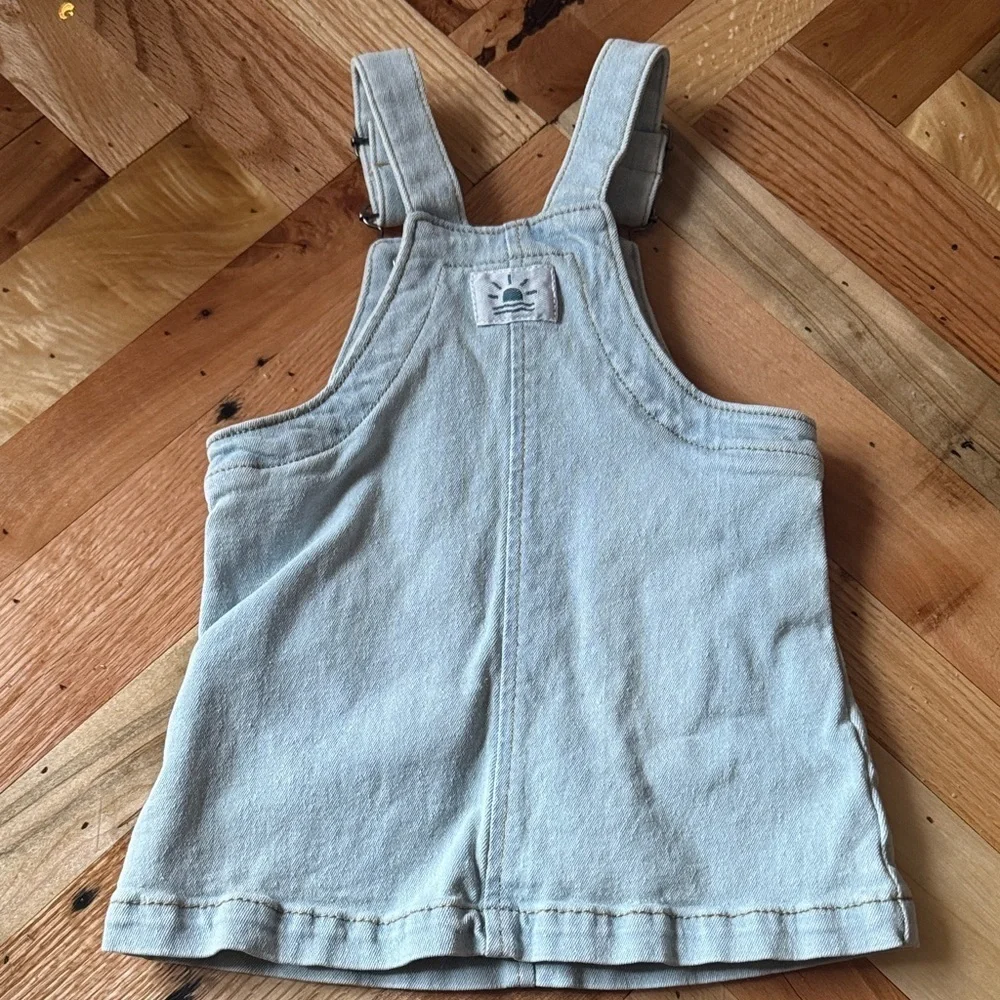 Floral Hoodie, Denim Overalls, and Pink Sweater Set